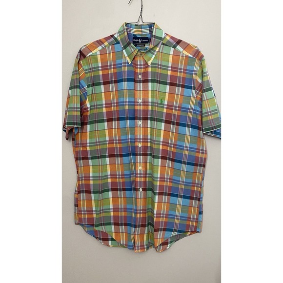 Polo Ralph Lauren Other - Polo Ralph Lauren Classic Fit Multicolor Plaid Men's Large Short‎ Sleeve Shirt